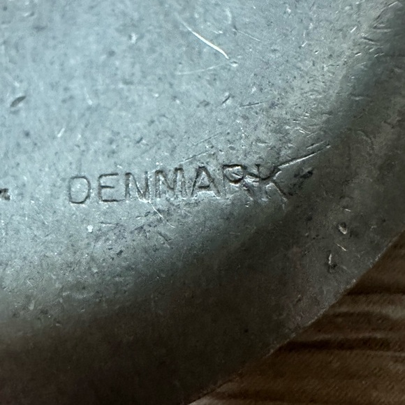 Vintage Jorgen Jensen Handmade Pewter Compass Pendant Necklace - Picture 5 of 6